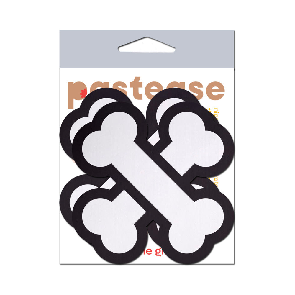 Pastease White Crossbone Breast Pasties – Bold Design for Striking Looks