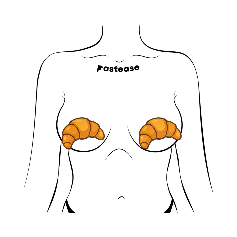 Pastease Warm Buttery Croissant Breast Pasties – Playful Food-Inspired Design