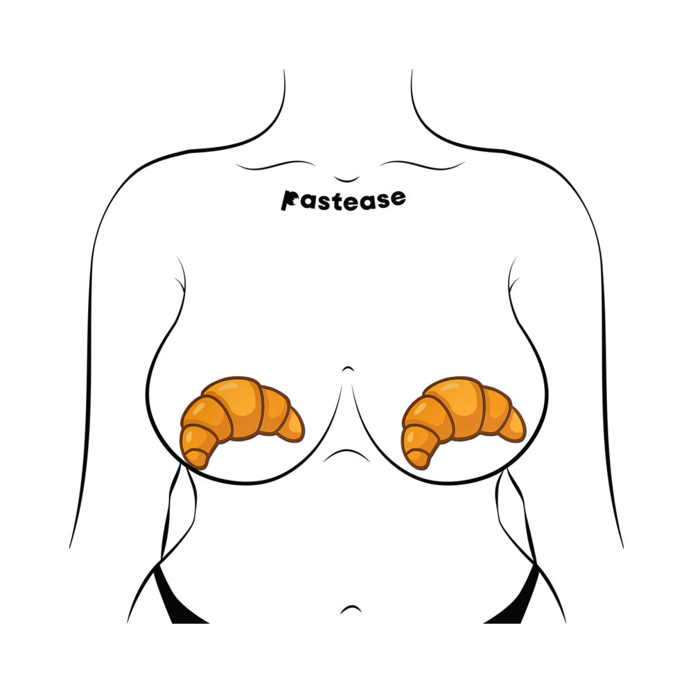 Pastease Warm Buttery Croissant Breast Pasties – Playful Food-Inspired Design