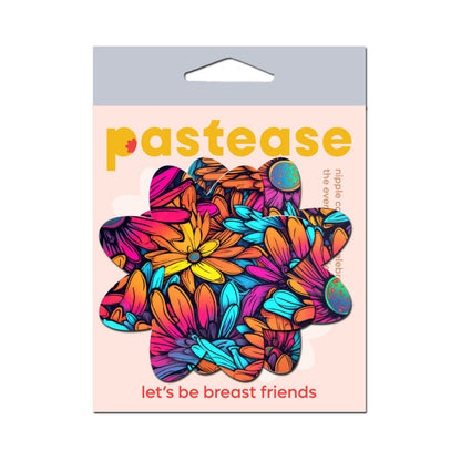 Pastease Neon Flowers Petal Breast Pasties – UV Reactive Floral Design