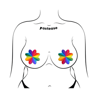 Pastease Rainbow Kaleidoscope Petal Breast Pasties – Colorful Self-Expression