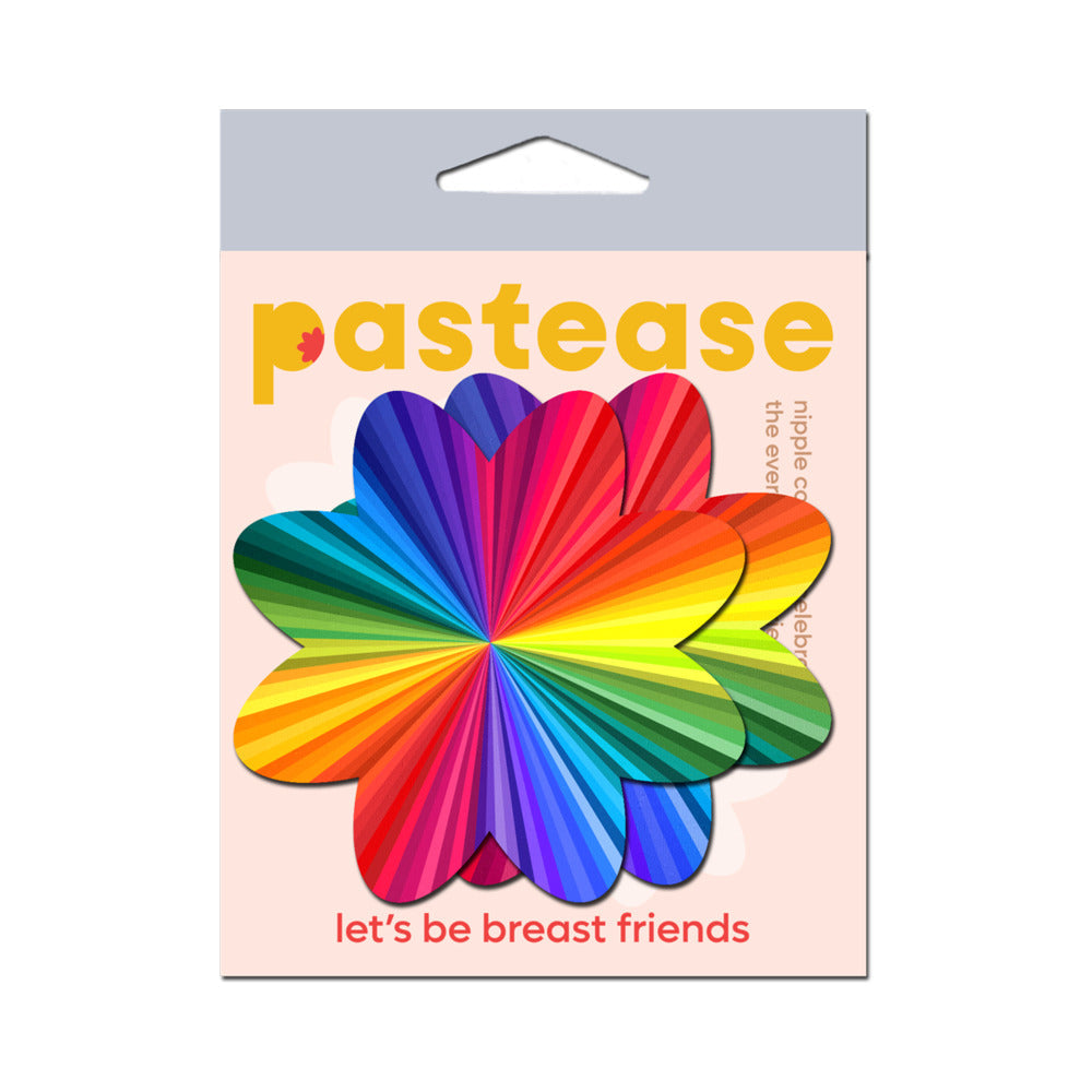 Pastease Rainbow Kaleidoscope Petal Breast Pasties – Colorful Self-Expression