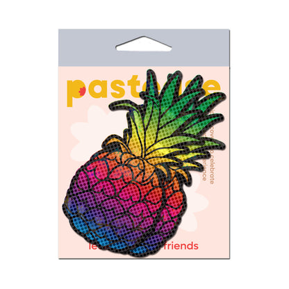 Pastease Rainbow Pineapple Sparkling Breast Pasties – Tropical Design