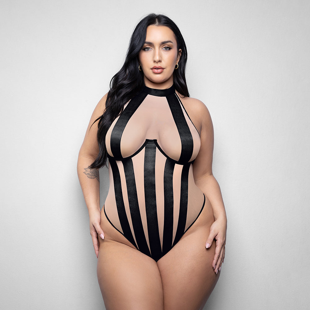 Fantasy Lingerie Elusive Verena High Neck Teddy – XL/2XL