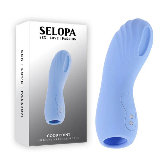 Evolved Novelties Good Point Flexible Hollow Vibrator – Blue