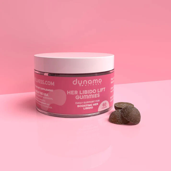 Dynamo Wellness Her Libido Lift Gummies - Daily Supplement for Female Libido Support - Natural Ingredients