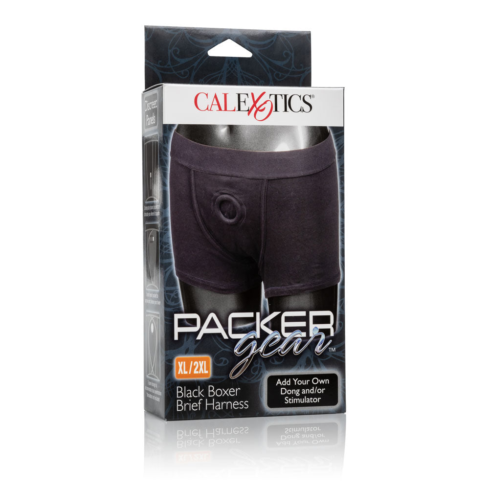 CalExotics Packer Gear Black Boxer Brief Harness – XL/2XL – Black