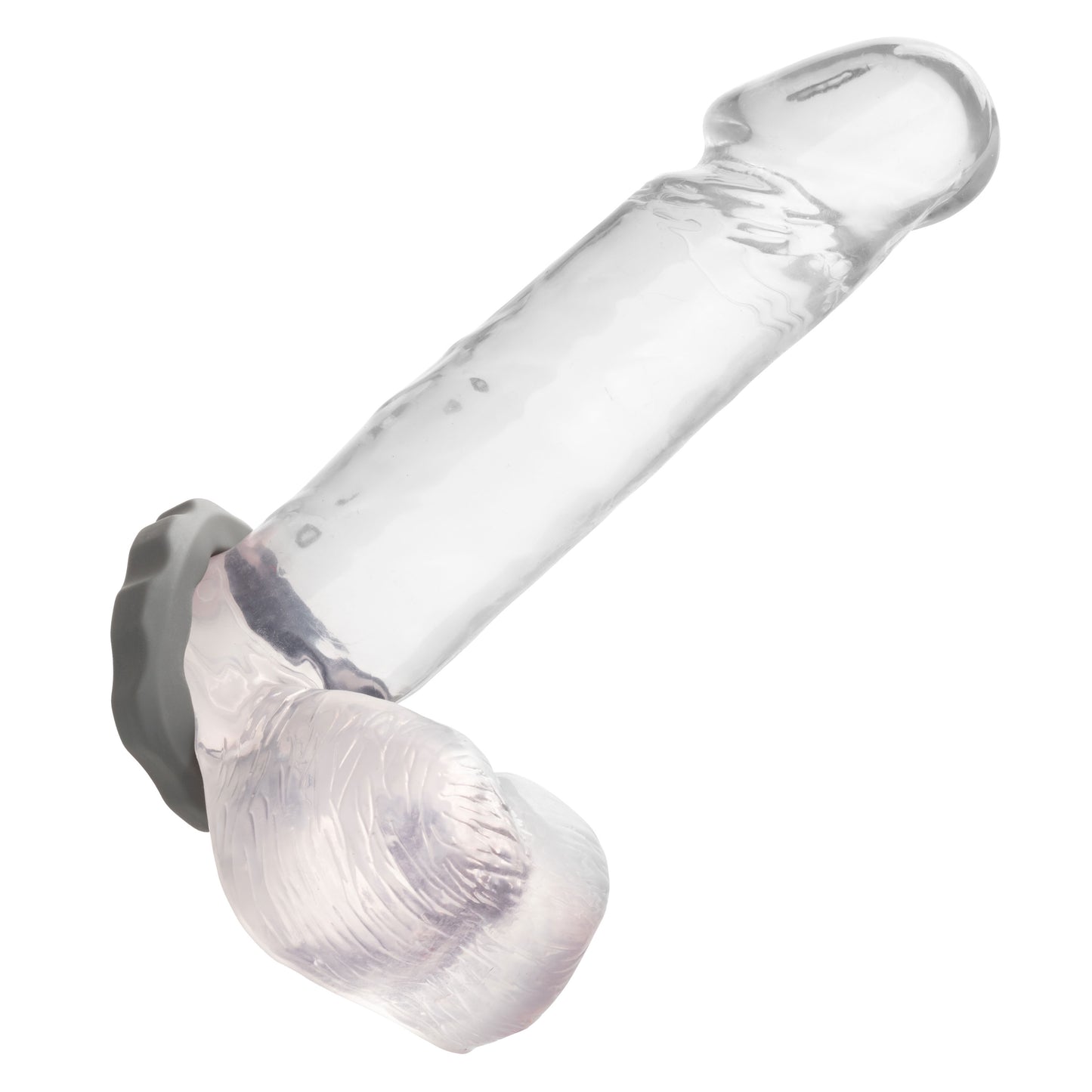 CalExotics Alpha Liquid Silicone Erect Ring - Gray - Ultra-Stretchy Enhancer