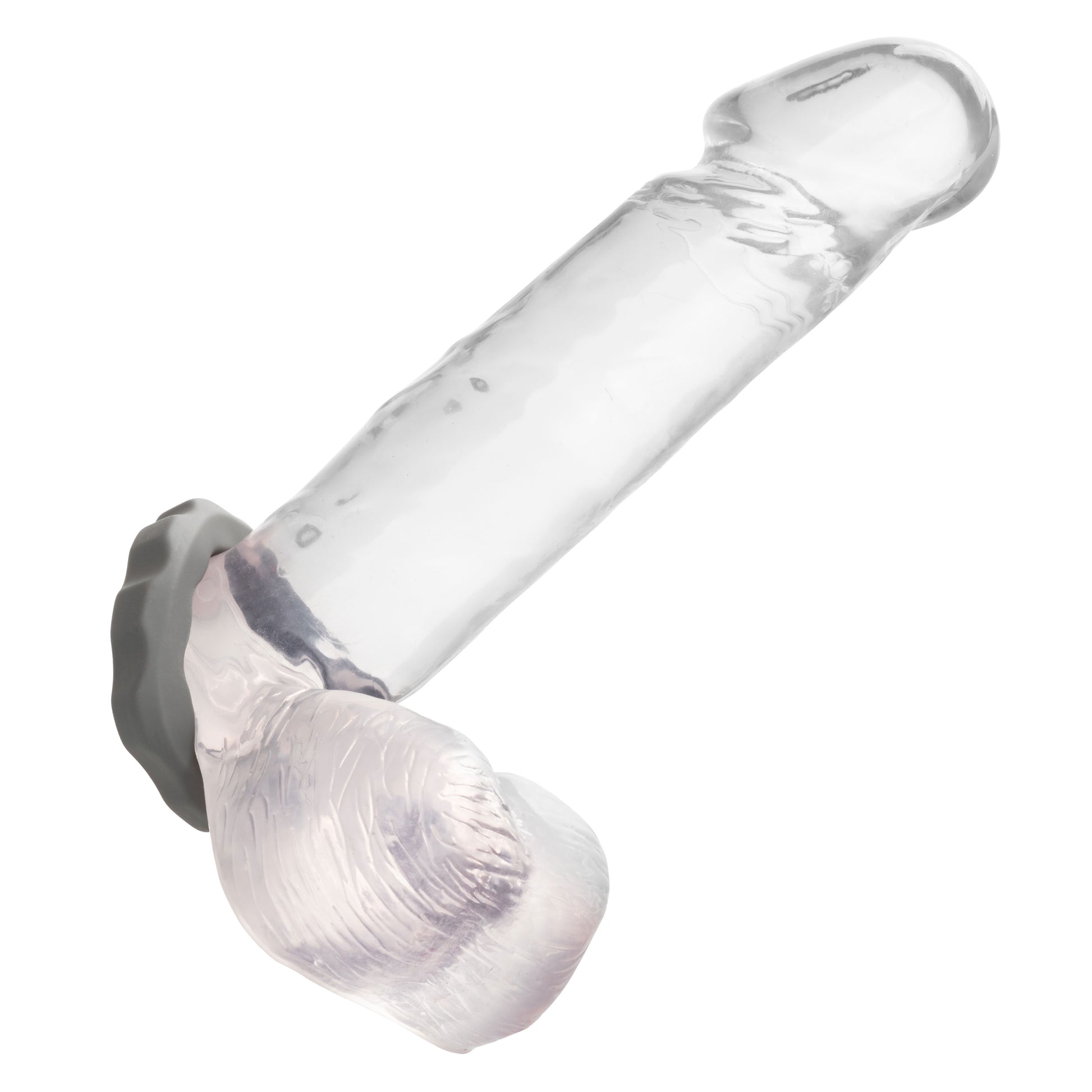 CalExotics Alpha Liquid Silicone Erect Ring - Gray - Ultra-Stretchy Enhancer