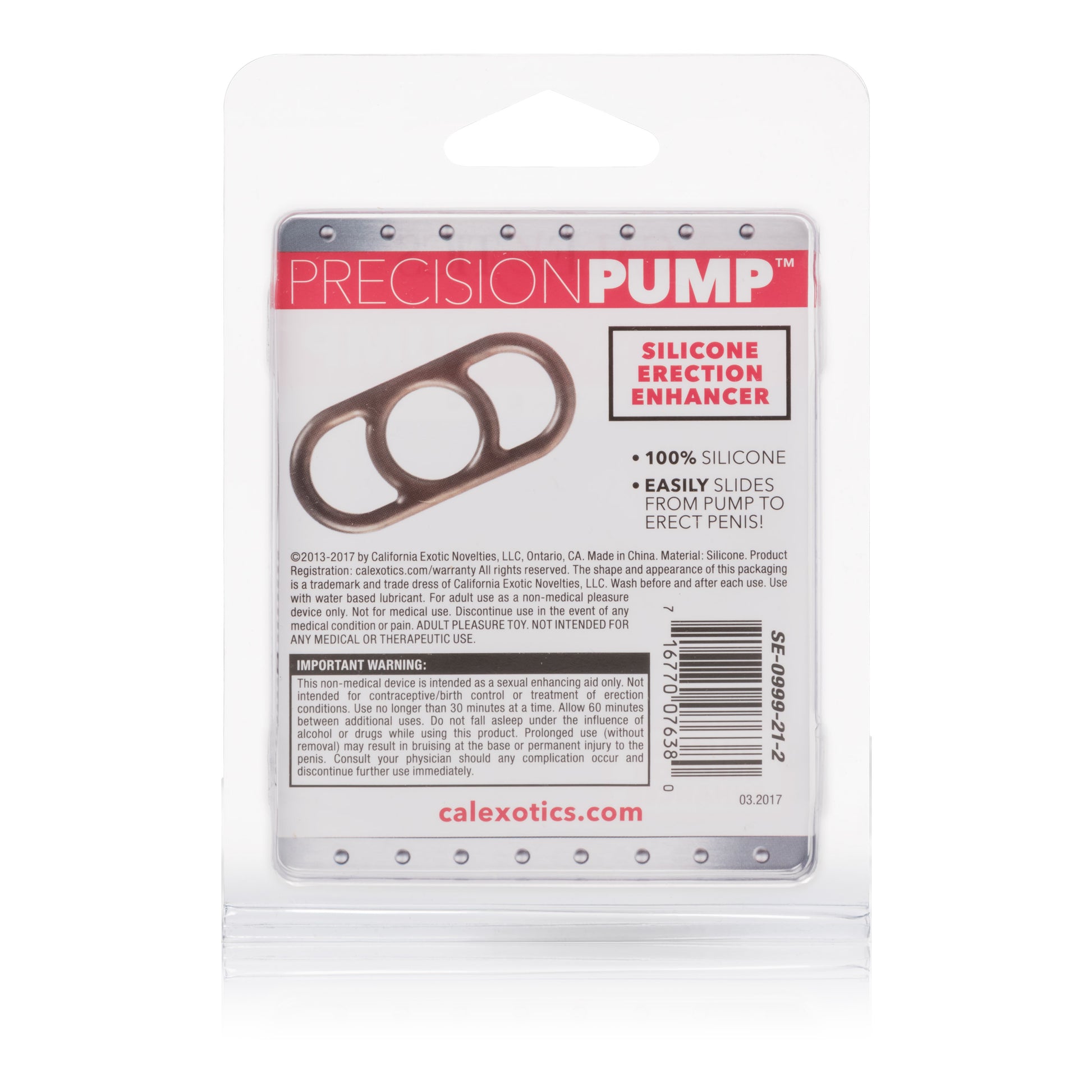 CalExotics Precision Pump Silicone Erection Enhancer - Smoke