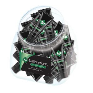 I.D. Lubricants Millennium 72 Piece Jar - Silicone Based Personal Lubricant - 12 ml Tubes