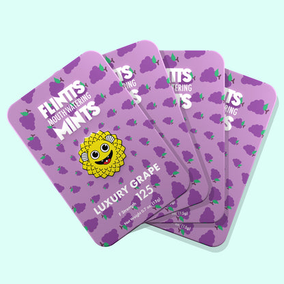 Flintts Mouth Watering Mints - Grape Flavor - 125 Count