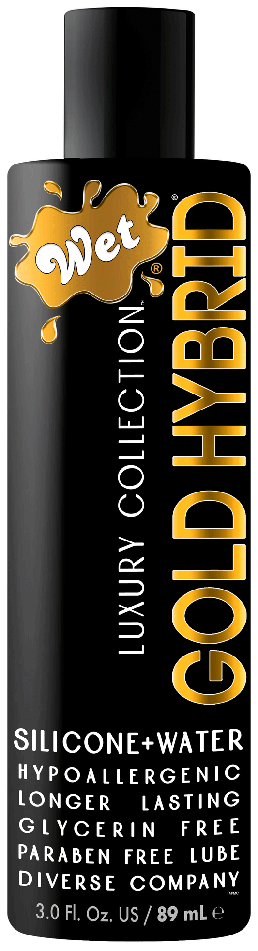 Wet Gold Hybrid Water Silicone Blend Lubricant – 3.1 Fl. Oz