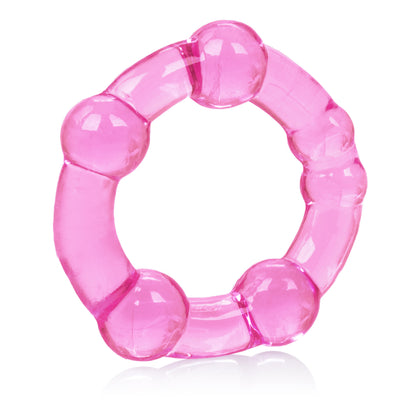CalExotics Island Rings - Pink Beaded Rings Set with Waterproof Feature