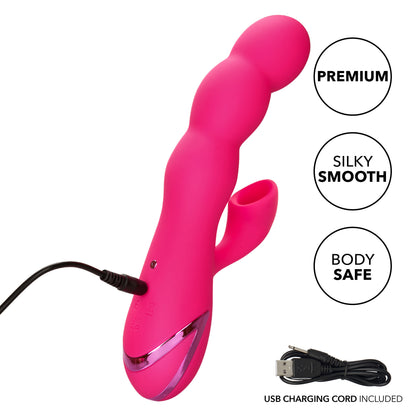 California Dreaming Oceanside Orgasm Massager – Pink with Multi-Function Suction and Vibration