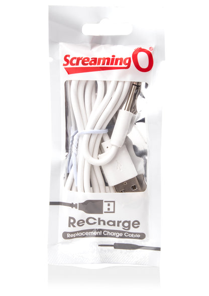 Screaming O ReCharge Charging Cable for Screaming O Products – White