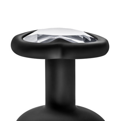 Temptasia Bling Plug - Medium Anal Plug with Flared Base - Black