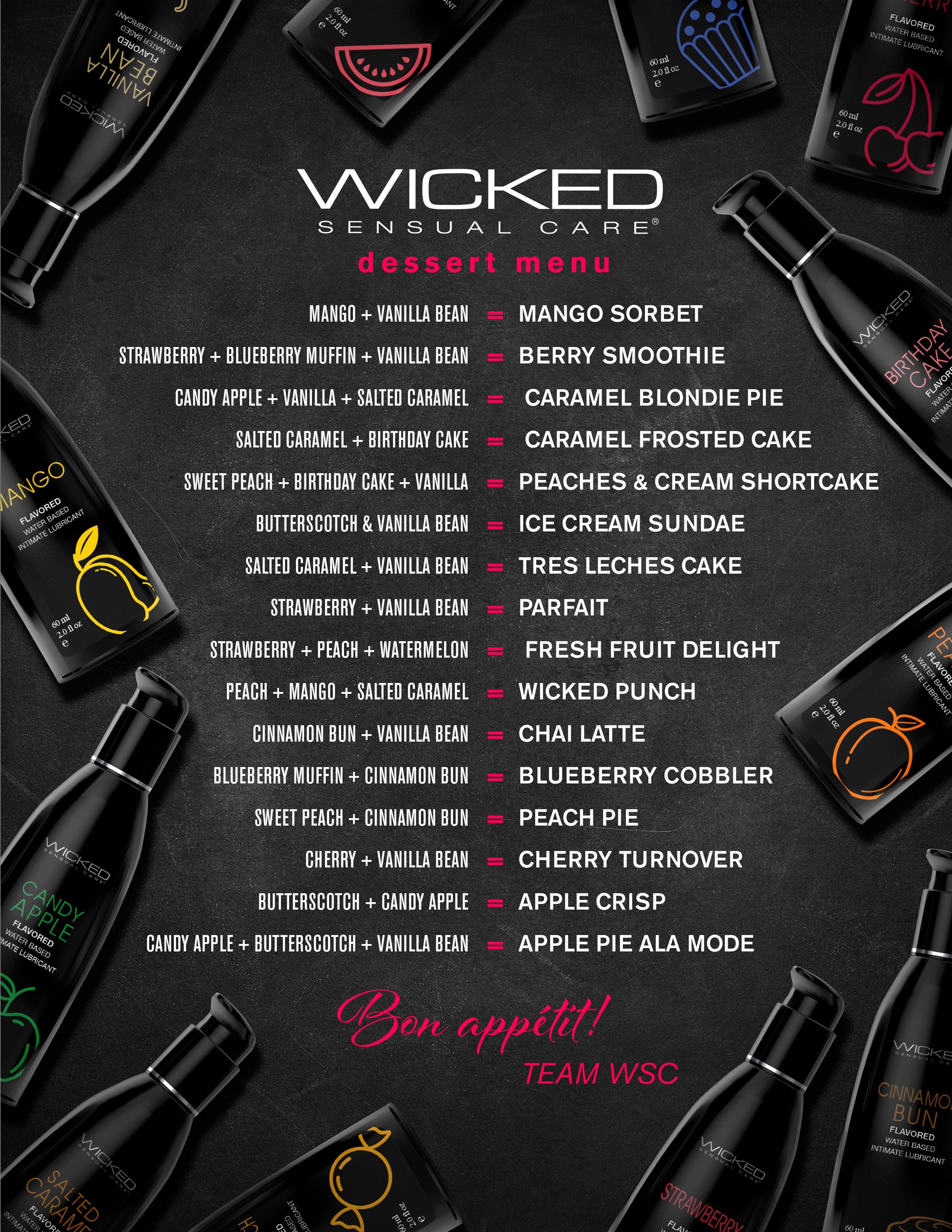 Wicked Aqua Cinnamon Bun Flavored Water Based Intimate Lubricant – 2 Fl. Oz.