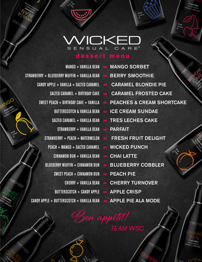 Wicked Aqua Cinnamon Bun Flavored Water Based Intimate Lubricant – 2 Fl. Oz.