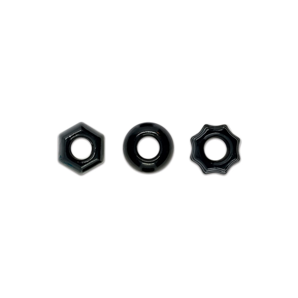 Renegade Chubbies Stackable Rings – Black