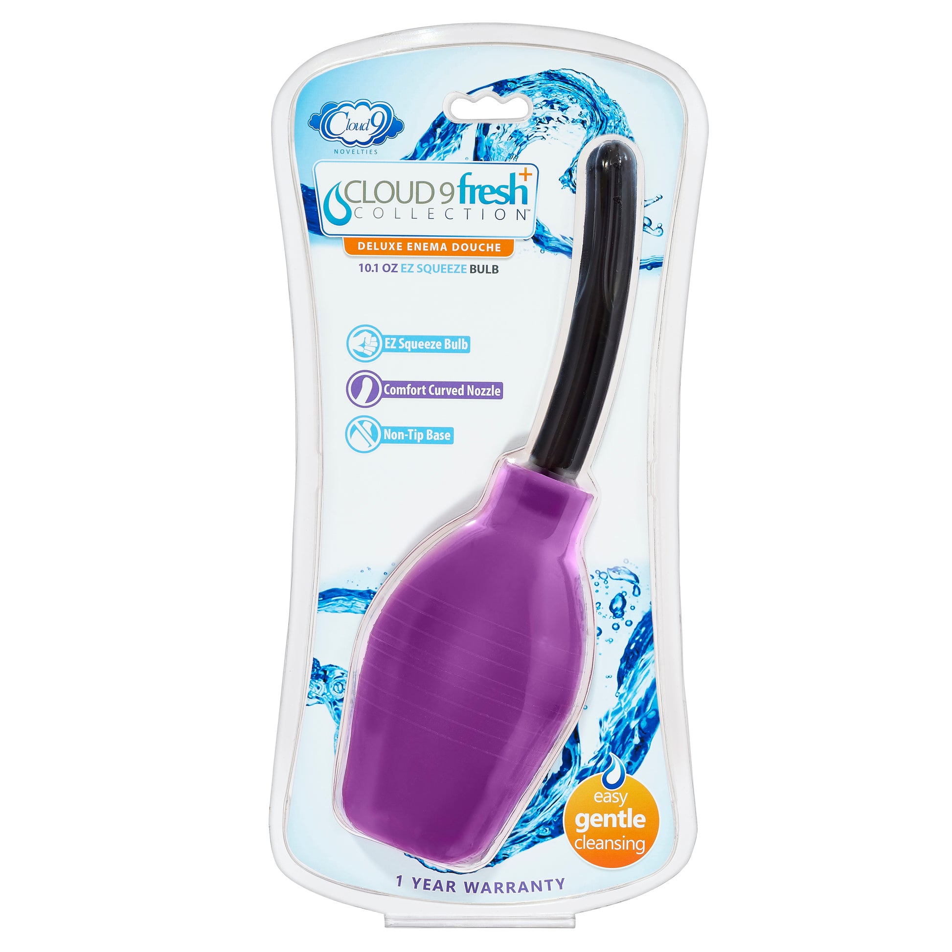 Cloud 9 Fresh Plus Deluxe Enema Douche System - 10.1 Oz - Purple