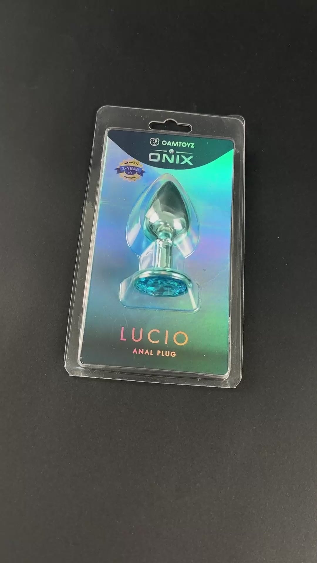 Camtoyz Onix Lucio Anal Plug – Blue – Ergonomic Metal Design
