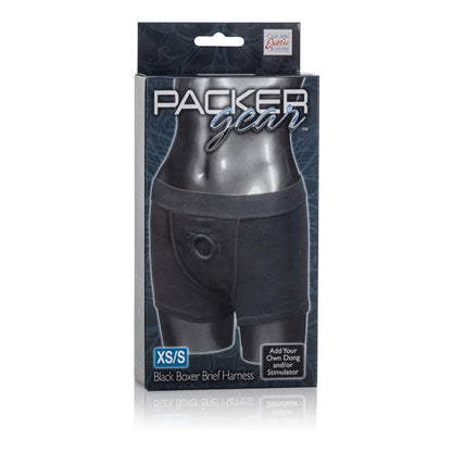 CalExotics Packer Gear Boxer Brief Harness - Dual Penetration Design - Black