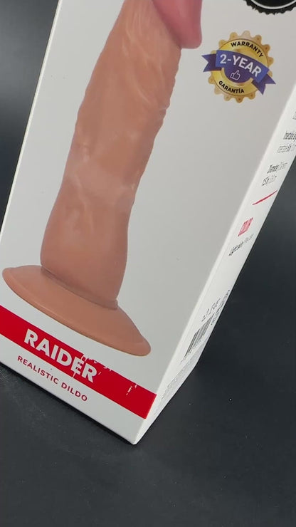 Camtoyz Raider Realistic Dildo – Flexible Design – Vanilla/Ivory/Beige