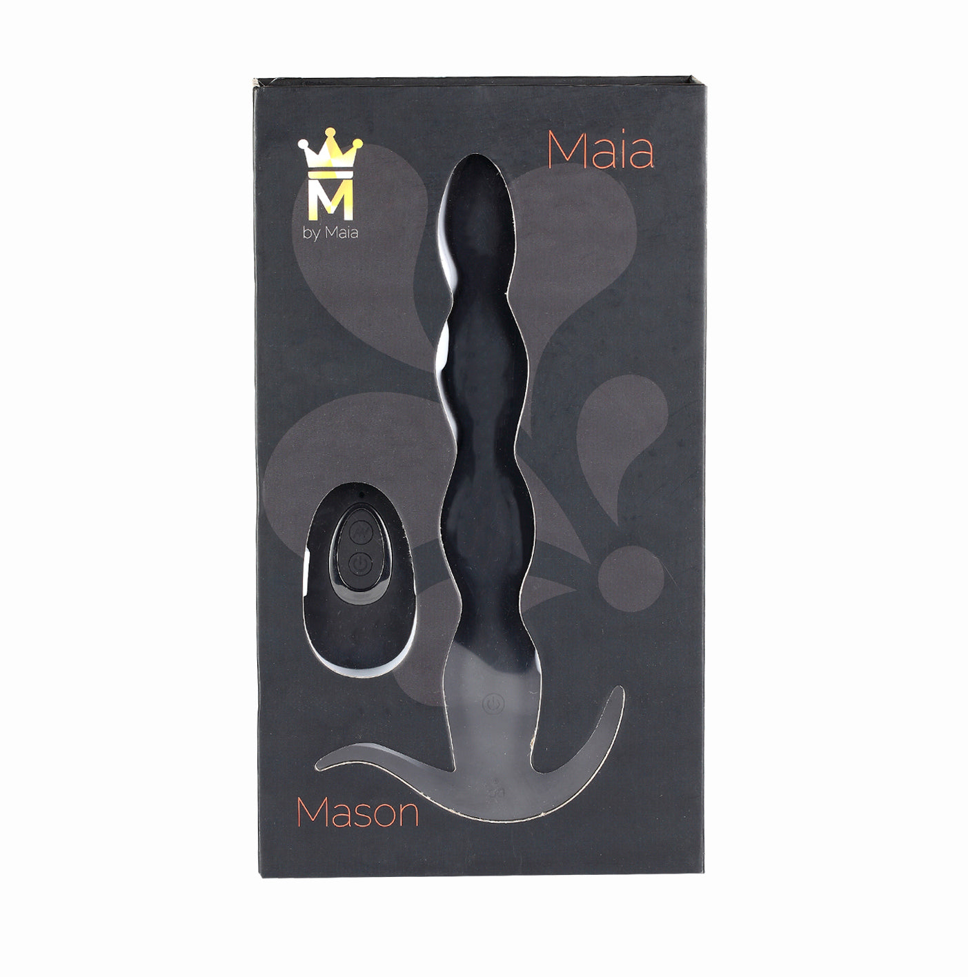 Maia Novelties Mason Vibrating Anal Plug with Remote Control – Black