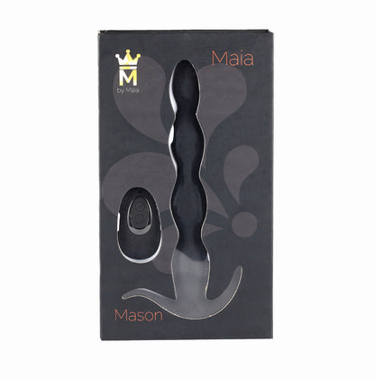 Maia Novelties Mason Vibrating Anal Plug with Remote Control – Black
