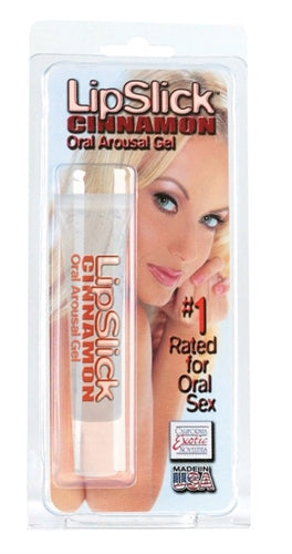 CalExotics Lipslick Cinnamon Oral Arousal Gel – Clear, Edible, Warm and Tingly