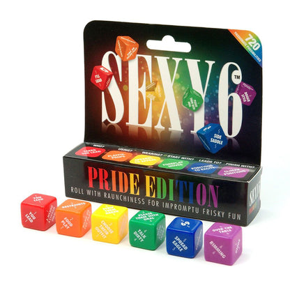 Creative Conceptions Sexy 6 Dice - Pride Edition - Rainbow Color