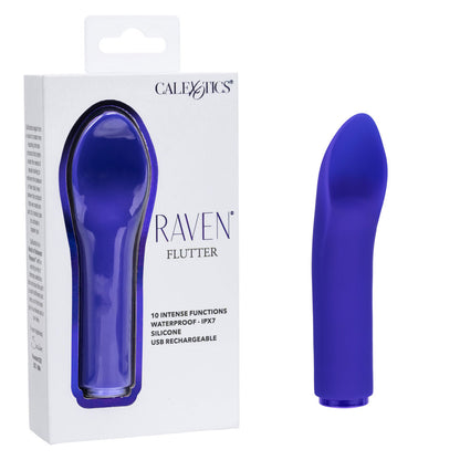 CalExotics Raven Flutter Mini Massager – Purple, Waterproof, Rechargeable