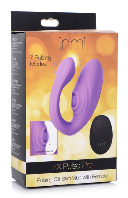 XR Brands Pulse Pro Clitoral Stimulating Vibe with Remote – Purple