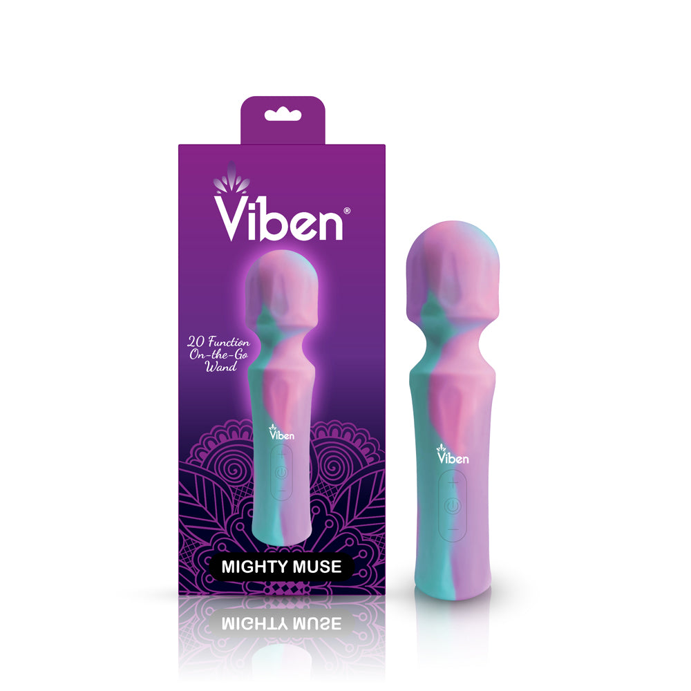 Mighty Muse Mini Massager - Unicorn - Powerful Wand with 5 Speeds and 15 Vibration Patterns