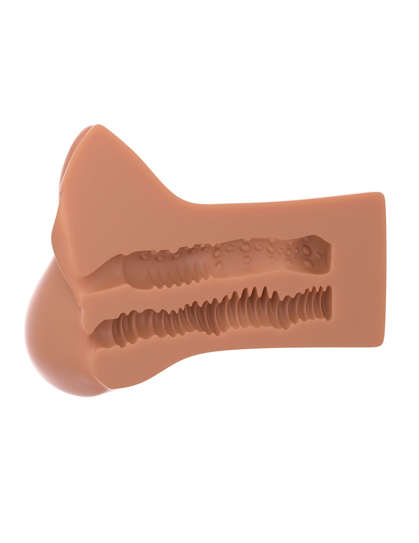 Pipedream Pick Your Pleasure XL Stroker – Brown – Realistic Dual-Hole Design