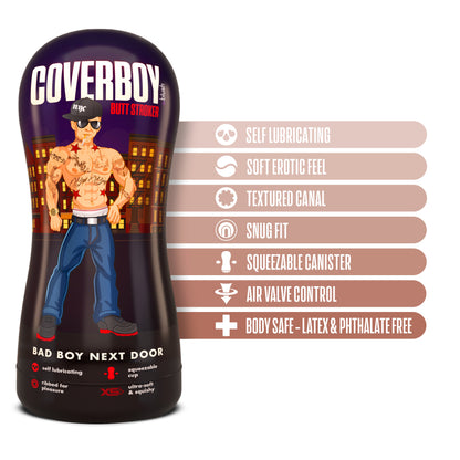 Coverboy Bad Boy Next Door Self Lubricating Stroker - Beige