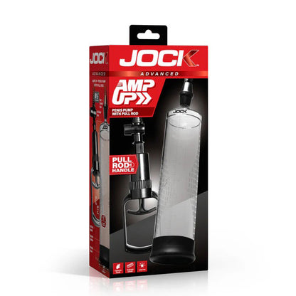 Curve Toys Amp Up Penis Pump with Pull Rod - Clear