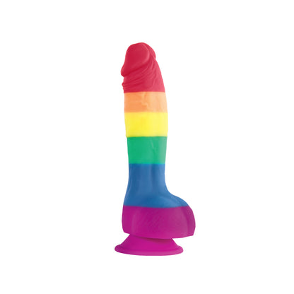 NS Novelties Pride Edition 6 Inch Dong - Rainbow with Suction Cup