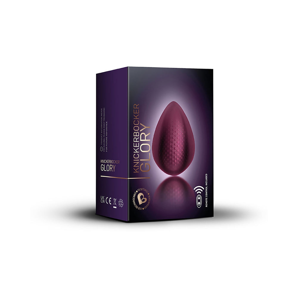 Rocks-Off Knickerbocker Glory Panty Vibe – Burgundy – Remote Control Vibrator