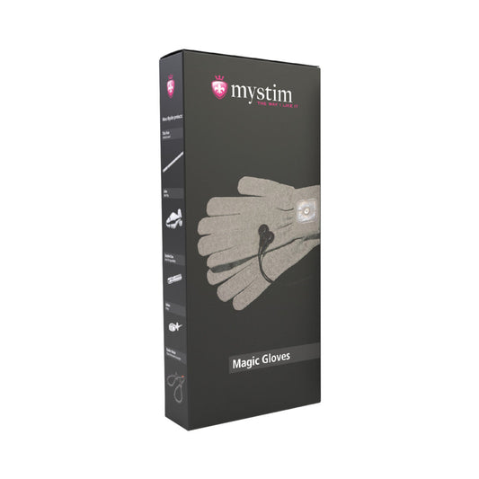 Mystim Magic E-Stim Gloves – Electro-Conductive Gray Gloves for Stimulation