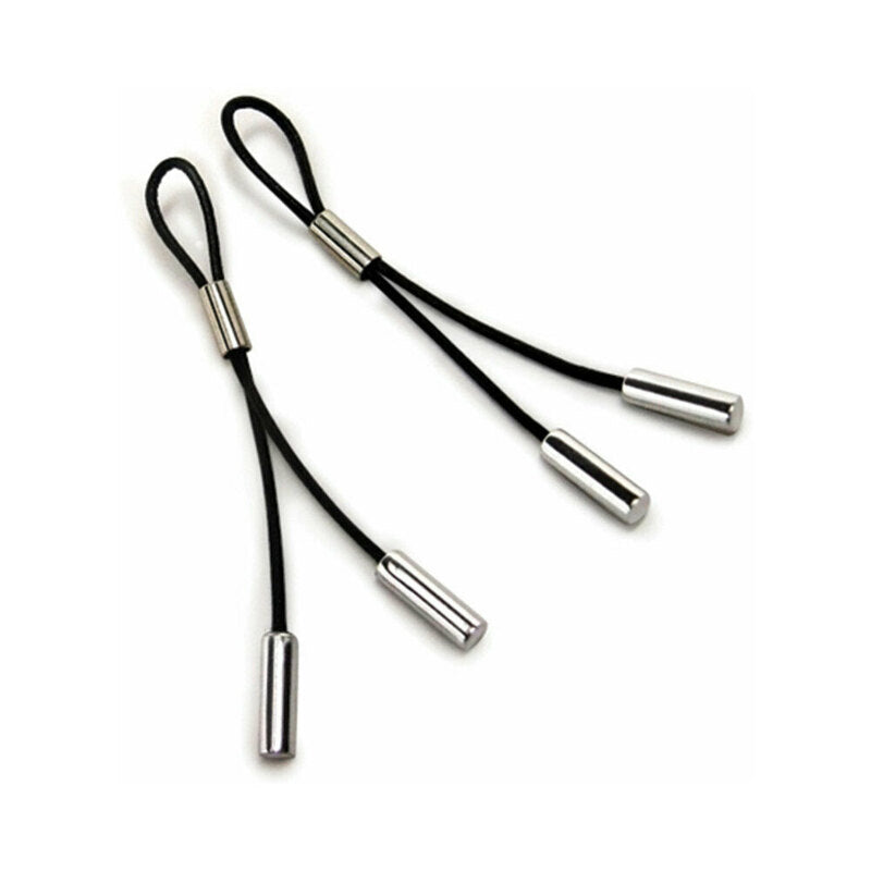Crave Leather Nipple Tassels – Black/Silver – Genuine Cow Leather