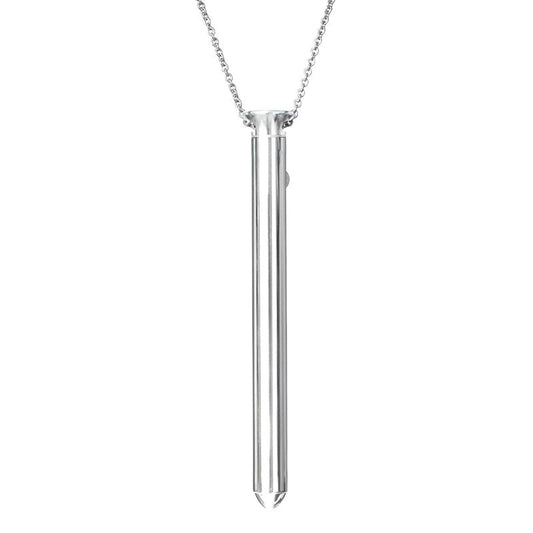Crave Vesper Necklace Vibe – Silver External Vibrator with Necklace Chain