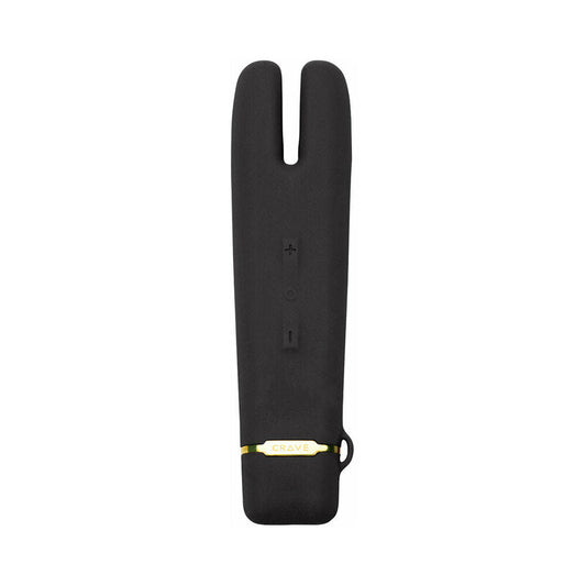 Crave Duet Flex Vibrator – Black – Dual Motor with Flexible Tips