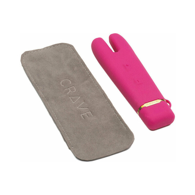 Crave Duet Flex Vibrator with Dual Motor Tips – Hot Pink
