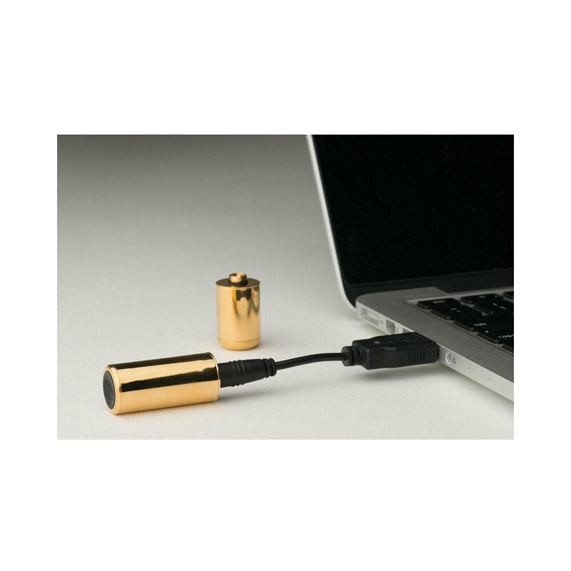 Crave Bullet Luxe Gold – Rechargeable Bullet Vibrator with Waterproof Stainless Steel Body