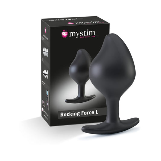 Mystim Rocking Force Large Anal Plug – Black