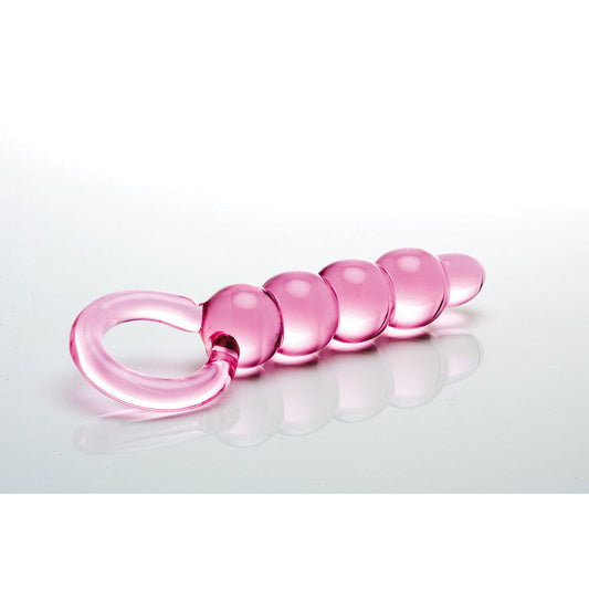 PHS International Sex Kitten Pink Glass String of Pearls – Light Pink Glass Anal Toy