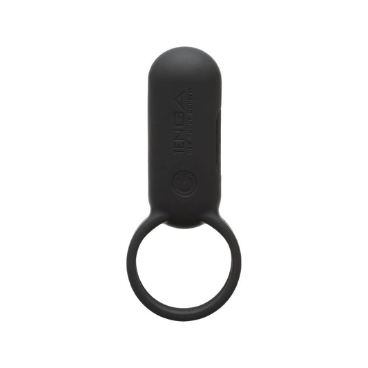 Tenga SVR Smart Vibe Ring – Black – Vibrating Ring for Partnered Pleasure