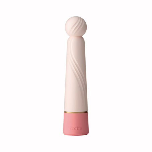 iroha RIN+ SANGO Vibrator – Rechargeable with 4 Vibration Strengths – Light Pink